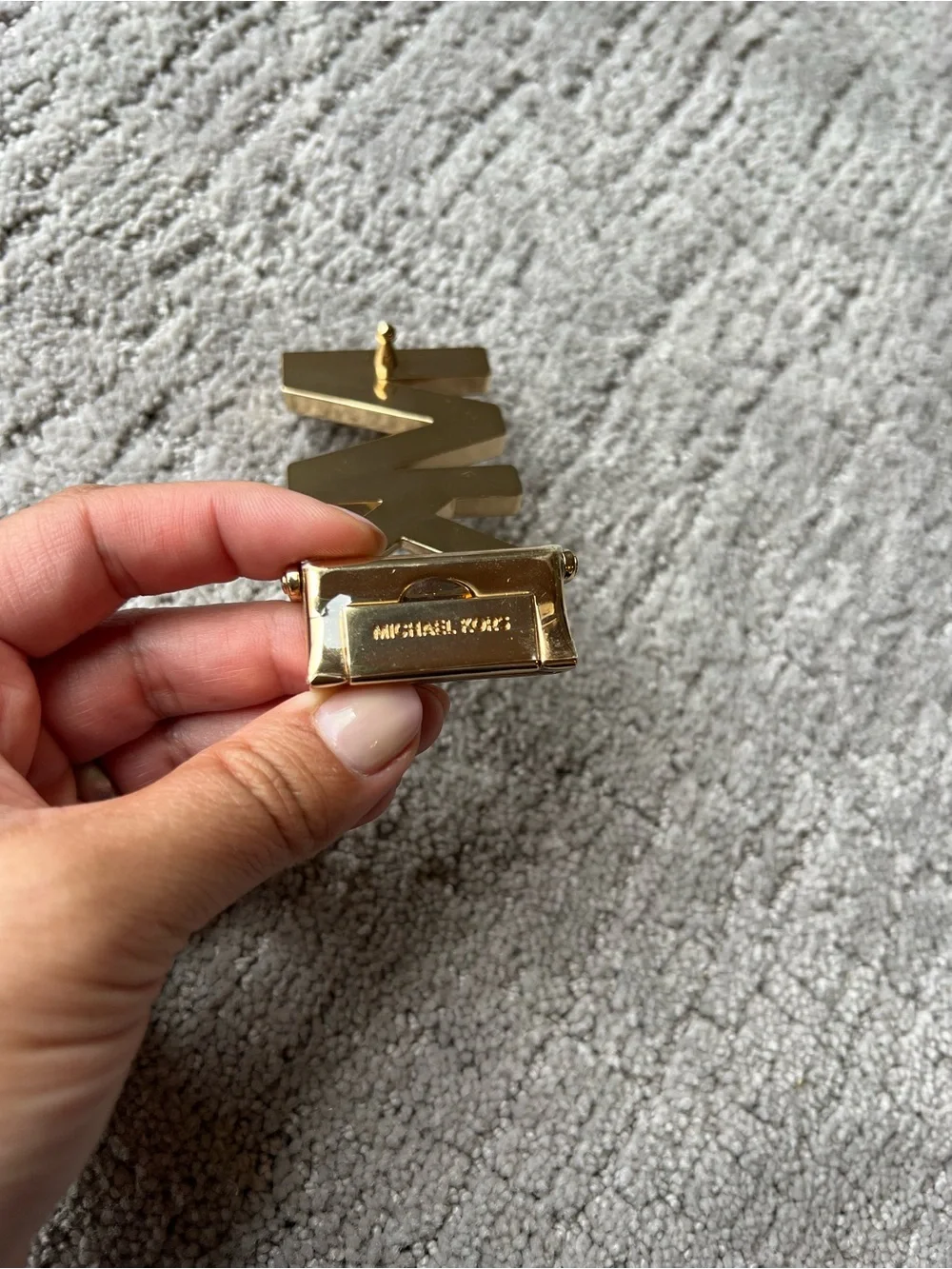 Michael Kors MK Logo Belt Buckle